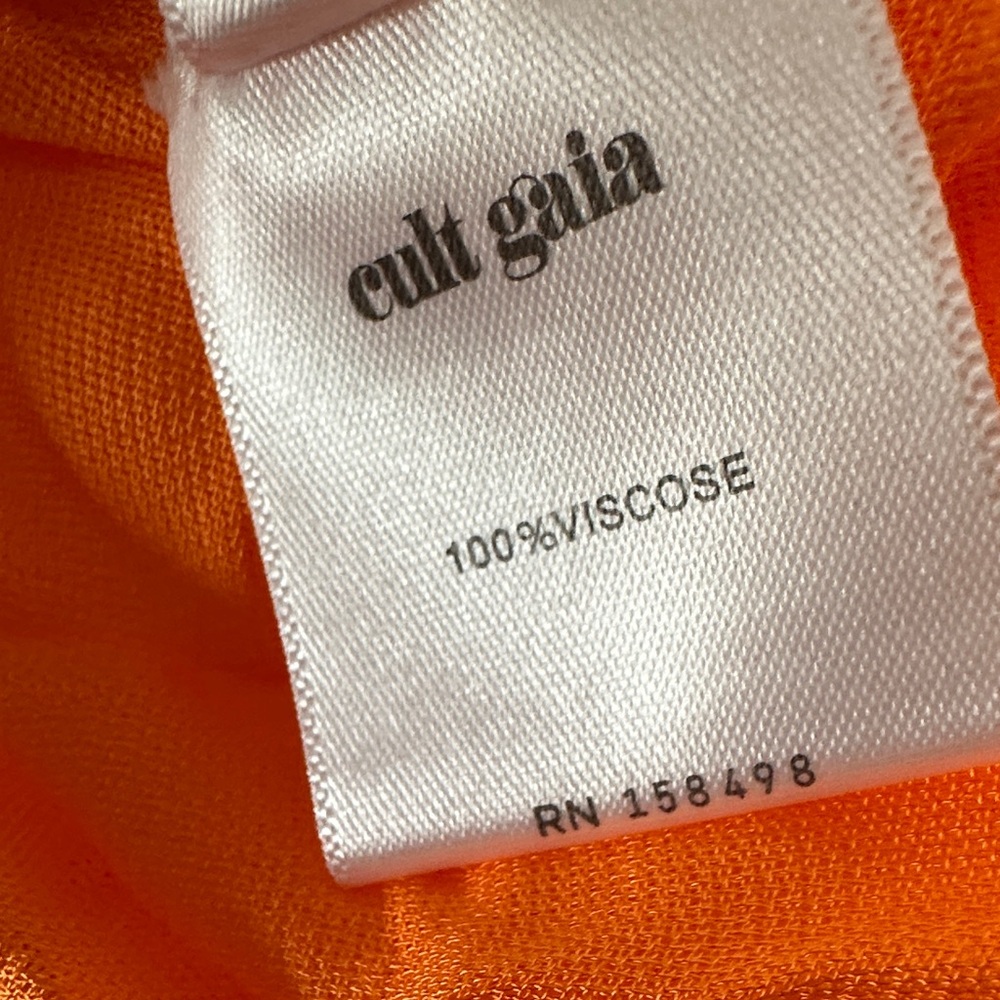 cult gaia Orange Halter Maxi Dress - Picture 6 of 6